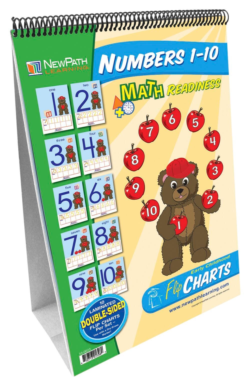 NewPath Learning Numbers 1 to 10 Flip Charts, Item Number 1399629